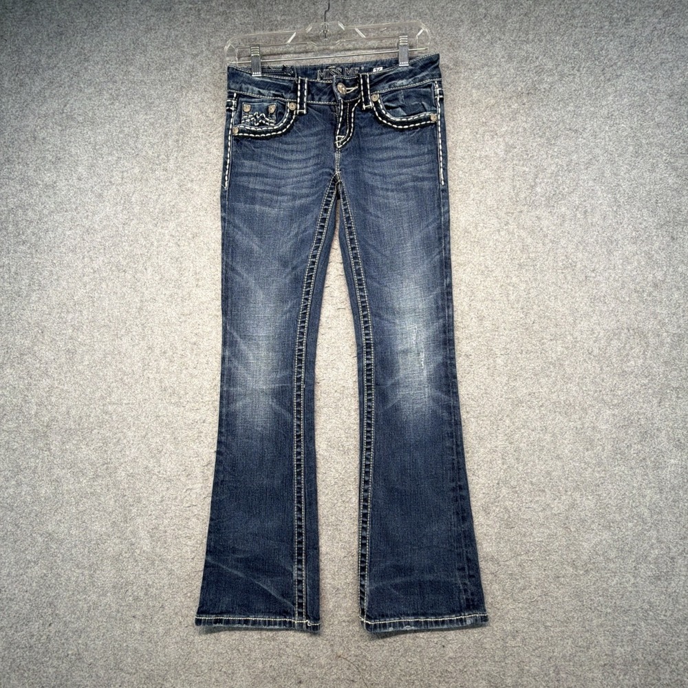 Miss Me Jeans Irene Bootcut Embellished Denim Womens Size 26